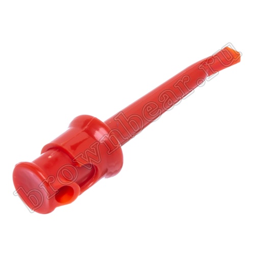 Щуп-зажим 57мм, красный фото 2