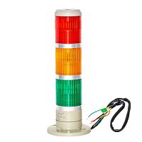 Cветосигнальная колонна (маячок) 3-х секционная, 220В, d 60 мм, красный, желтый, зеленый