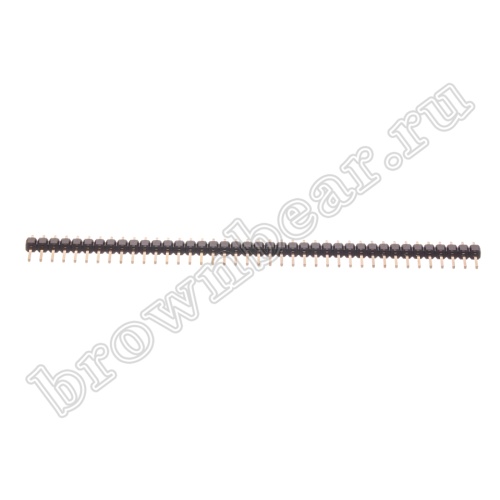 Разъем штыревой однорядный на плату, 1х40, шаг 2.54мм фото 4