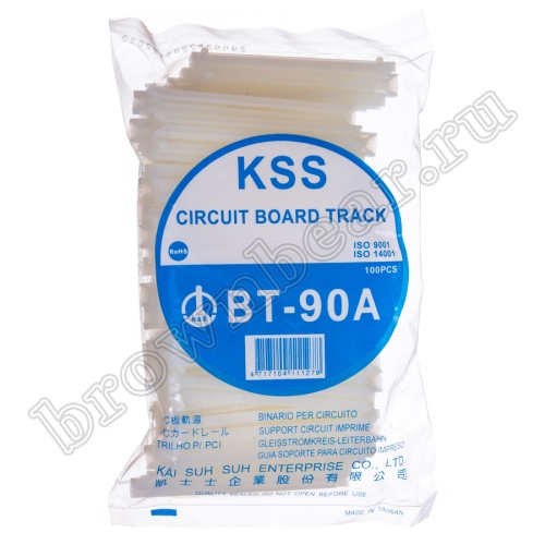 Пластиковая направляющая для печатных плат, нейлоновая, кратно 100 шт. BT-90A фото 5