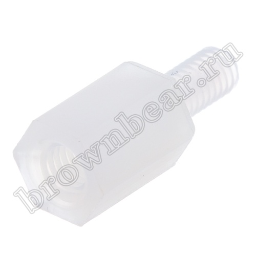 Шестигранная стойка пластиковая для печатных плат, нейлоновая, кратно 100 шт. HTS-308