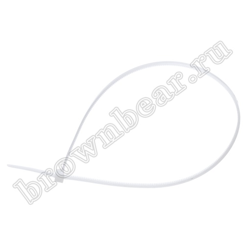 Стяжка (хомут) нейлоновая 292 х 3.6 мм, белая, упаковка 100 шт. CV-292 фото 2