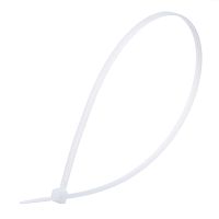 Стяжка (хомут) нейлоновая 300 х 3.6 мм, белая, упаковка 100 шт. ET-4x300
