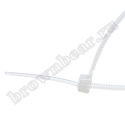 Стяжка (хомут) нейлоновая 140 x 2.5 мм, белая, упаковка 100 шт. CV-140S фото 3