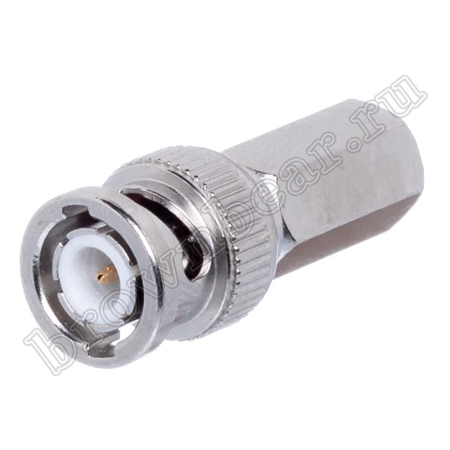 Разъем BNC штекер на кабель RG-58, накручивающийся BNC-U58P