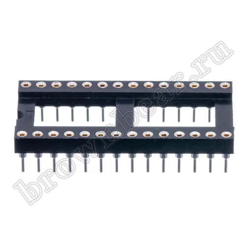 Панелька для микросхем DIP 28 цанговая фото 6