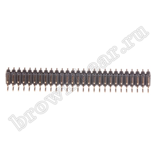 Разъем штыревой трехрядный на плату, 3х27, шаг 2.54мм фото 3