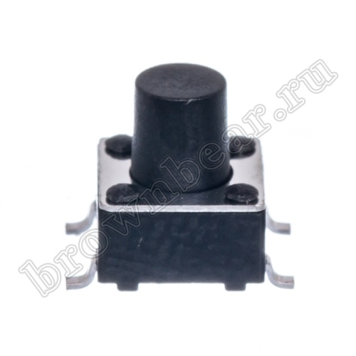 Кнопка тактовая SMD, 6x6 мм, h=7 мм, 4 контакта SWT-34 фото 5