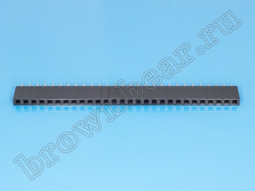 Разъем 1х28 гнездо на плату, шаг 2.54мм фото 2