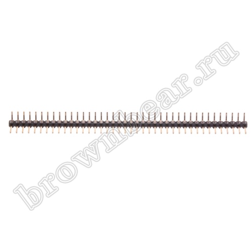 Разъем штыревой однорядный на плату, 1х40, шаг 2.54мм, угловой фото 3