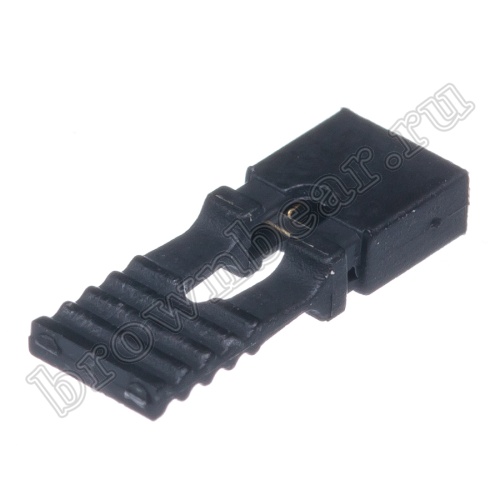 Джампер-перемычка 14.0 мм, шаг 2.54 мм, открытый, 2 контакта фото 4