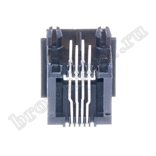 Разъём RJ-11 гнездо на плату, 6P4C, тип 2 TJ2-6P4C фото 9