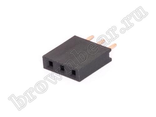 Разъем 1х3 гнездо на плату, шаг 2.54 мм