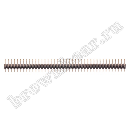 Разъем штыревой двухрядный на плату 2х40, шаг 2.00мм фото 2