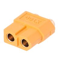 Разъем питания XT60 для АКБ, 2 контакта, розетка на плату XT60PB30-F.G.Y