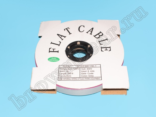 Кабель плоский, шлейф 24 проводникa, шаг 1.27 мм фото 3