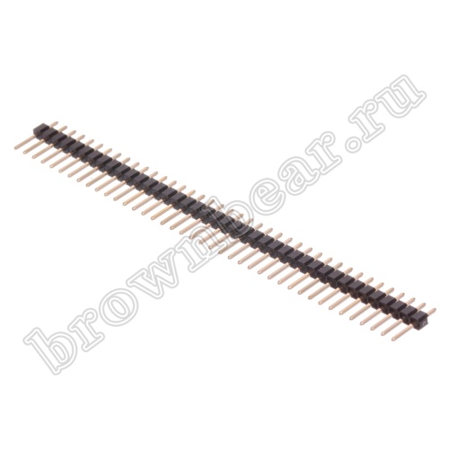 Разъем штыревой однорядный на плату, 1х40, шаг 2.54мм