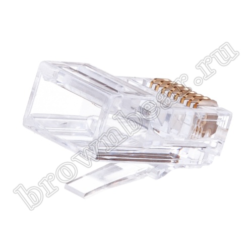 Разъём RJ-45 (8P8C), вилка под одножильную витую пару TPR-8P8C-S2 фото 2