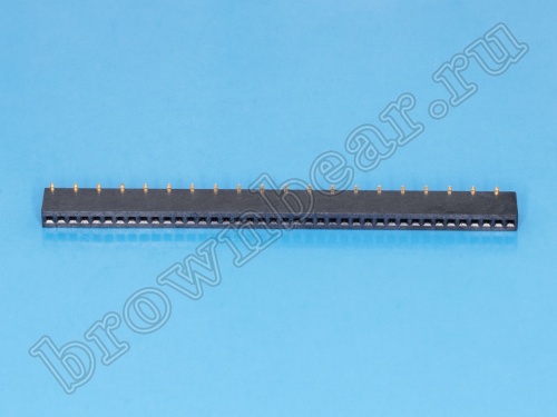Разъем 1х40 гнездо, поверхностный монтаж, шаг 1,27мм фото 4