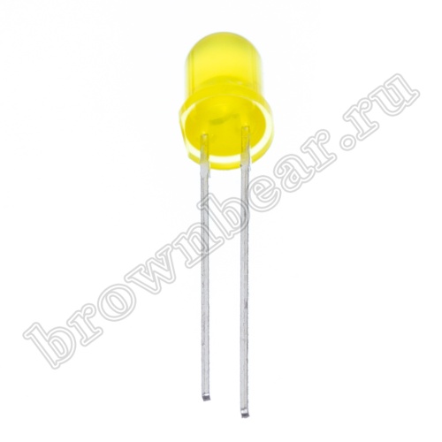 Светодиод индикаторный d=5мм, желтый, 15.0 mcd фото 3