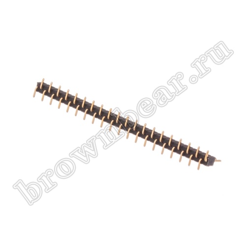 Разъем штыревой однорядный на плату, 1х40, шаг 1.27мм, SMD монтаж фото 2