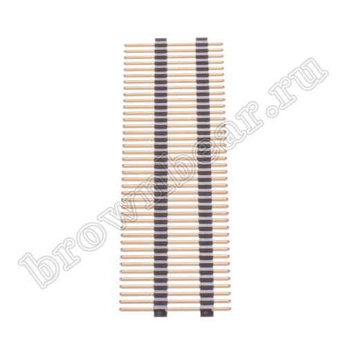 Разъем штыревой однорядный на плату, 1х40, шаг 2.54мм, межплатный фото 5