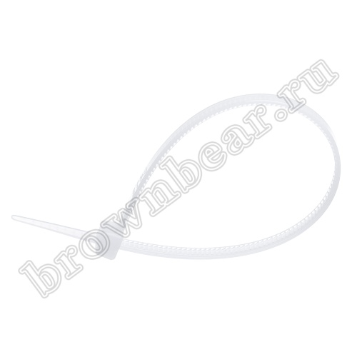 Стяжка (хомут) нейлоновая 150 х 3.6 мм, белая, упаковка 100 шт. ET-4x150 фото 2