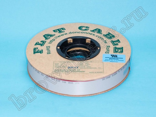 Кабель плоский, шлейф 26 проводников, шаг 1.27 мм фото 3