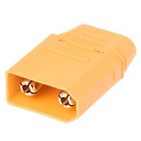 Разъем питания XT90 для АКБ, 2 контакта, штекер на кабель с кожухом XT90H-M.G.Y