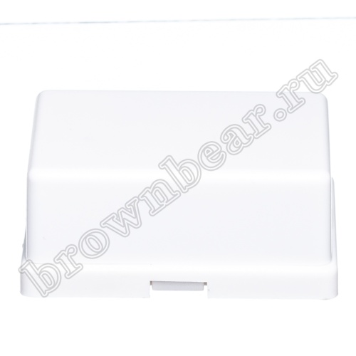 Розетка телефонная накладная двойная RJ-11, мини, белая  фото 5