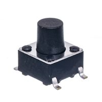 Кнопка тактовая SMD, 6x6 мм, h=7 мм, 4 контакта SWT-34