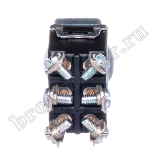 Тумблер двухполюсный, 6 контактов (on-off-on), на панель, с гайкой, DPDT  T023B фото 4