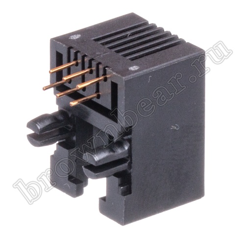 Разъём RJ-12 гнездо на плату, 6P6C, тип 4 TJ4-6P6C фото 8