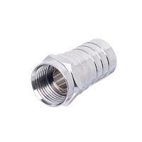 Разъем F штекер на кабель RG-6, обжимной F-C6P