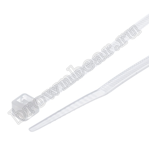 Стяжка (хомут) нейлоновая 100 x 2.5 мм, белая, упаковка 100 шт. CV-100 фото 4