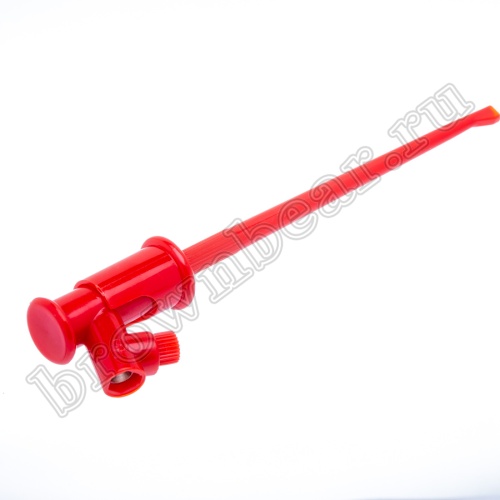 Щуп-зажим 138мм, красный фото 4